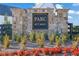 Entrance sign to Parc at Caney with stone pillars at 2875 Caney Parc Way, Cumming, GA 30041