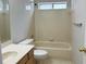 Full bathroom includes a shower over tub at 2910 Treehouse Ln, Lawrenceville, GA 30044