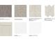Selection of interior finishes including flooring, countertops, and cabinet samples in neutral tones at 5270 Trescott Path, Cumming, GA 30028