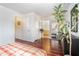 Bedroom view showing hardwood floors, large plant, closet and bathroom at 377 Ralph Mcgill Ne Blvd # H, Atlanta, GA 30312