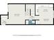 Detailed floor plan illustrating the layout of the living room, kitchen, and bathroom at 377 Ralph Mcgill Ne Blvd # H, Atlanta, GA 30312