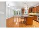 Open concept kitchen featuring an island and seamless transition to living space at 3317 Regent Sw Pl, Atlanta, GA 30311