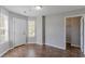 Mud room with wood-look tile and access to the exterior and a closet at 705 Brentwood Pkwy, Stockbridge, GA 30281