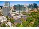 Beautiful aerial view of property surrounded by lush trees with city skyline views at 850 Piedmont Ne Ave # 1206, Atlanta, GA 30308