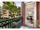 Balcony with a view of the landscaped courtyard and access to living space at 850 Piedmont Ne Ave # 1206, Atlanta, GA 30308