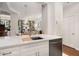 Open concept kitchen with marble countertops and stainless steel appliances at 850 Piedmont Ne Ave # 1206, Atlanta, GA 30308