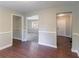 Open concept living room with neutral paint, hardwood floors, and natural light at 1956 Joseph Ct, Decatur, GA 30032