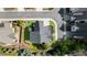 Aerial view of a home with a manicured lawn, pristine landscaping, and a well-maintained driveway at 1720 Barclay Close Nw, Atlanta, GA 30318