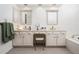 This bathroom offers double vanities, plenty of counter space, and a relaxing atmosphere for daily routines at 3897 Beacon St, Marietta, GA 30062