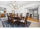 Formal dining room showcasing a wood table, chairs, and hardwood flooring at 3897 Beacon St, Marietta, GA 30062