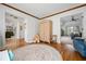 Playroom featuring hardwood floors, a patterned area rug, and cozy furniture for the  at 3897 Beacon St, Marietta, GA 30062