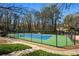 Well-maintained tennis court surrounded by fencing, offering a private and enjoyable recreation space at 3897 Beacon St, Marietta, GA 30062