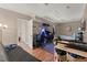 Finished basement room with desk and seating area at 5269 Blue Grass Ln, Sugar Hill, GA 30518