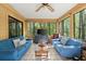 Comfortable sunroom with ample seating and natural light at 5269 Blue Grass Ln, Sugar Hill, GA 30518