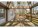 Large backyard deck with space for grilling and outdoor activities, surrounded by lush trees at 3378 Peachtree Chase, Duluth, GA 30096