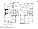 Detailed floor plan showcasing the layout of the home with bedrooms, bathrooms, and living spaces at 3800 Lake Pass Ln, Suwanee, GA 30024