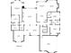 Floorplan of main floor including kitchen, bedrooms, bathrooms and office at 5055 Stefan Ridge Way, Buford, GA 30519