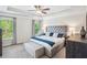 Spacious main bedroom featuring a tray ceiling, carpet, and many windows for natural light at 2048 Violet Lane, Brookhaven, GA 30319