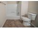 This bathroom has a shower-bath combination and a toilet at 2899 Duncan Pl, Decatur, GA 30034