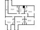 Second floor plan highlights the bedrooms, closets, and bathroom layout of the home at 2899 Duncan Pl, Decatur, GA 30034