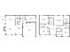 Detailed floor plan showcasing the layout of the home's two floors including bedrooms, kitchen, and garage at 5480 Beaver Ridge Drive Dr, Cumming, GA 30040