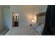 Bedroom with a queen bed and an ensuite bathroom view at 1800 Pearson St, Loganville, GA 30052