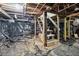Unfinished basement with exposed ceiling and visible framework at 1382 Elizabeth Ln, Atlanta, GA 30344