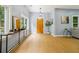Inviting home entrance with wood door and hardwood floors at 1382 Elizabeth Ln, Atlanta, GA 30344