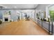 Bright open-concept living room with fireplace and hardwood floors at 1382 Elizabeth Ln, Atlanta, GA 30344