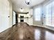 Spacious kitchen featuring stainless steel appliances and hardwood floors at 1535 Wilkes Crest Dr, Dacula, GA 30019