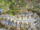 Aerial view of the property showing the outline of the home and property lines at 2172 Misty Brook Ct, Buford, GA 30519