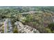 An aerial view of a neighborhood surrounded by dense, mature trees and lush greenery at 2172 Misty Brook Ct, Buford, GA 30519