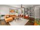 Inviting living room with natural light, built-in shelves, and hardwood floors at 791 Woodland Se Ave, Atlanta, GA 30316