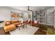 Cozy living room with hardwood floors, stylish furnishings, and built in shelving at 791 Woodland Se Ave, Atlanta, GA 30316