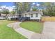 Charming one-story home with manicured front yard, walkway, brick chimney, and a newly installed fence at 1990 Venetian Sw Dr, Atlanta, GA 30311