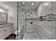 Beautiful bathroom with a glass shower, stylish tiling, and modern vanity at 7940 Royal Melbourne Way, Duluth, GA 30097