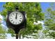 Community clock with lush greenery and bright sky at 207 Magnolia Creek Way, Woodstock, GA 30188