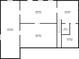 Floor plan of the basement with dimensions for each room and the bathroom location at 392 Beranda Cir, Douglasville, GA 30134