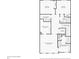 Floor plan features the primary bedroom with ensuite bathroom, two closets and a laundry room at 115 Harlow Cir, Roswell, GA 30076