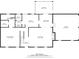 First floor of floor plan including dimensions at 6695 Woodstock Rd, Acworth, GA 30102