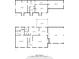 Overall floor plan with multiple bedrooms, kitchen, and living room at 6695 Woodstock Rd, Acworth, GA 30102