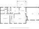 First floor of floor plan including living room, kitchen, garage, and sunroom at 6695 Woodstock Rd, Acworth, GA 30102