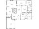 Detailed floor plan showing the layout of the first floor with kitchen, living room, bedrooms, and other rooms at 2323 Council Ln, Buford, GA 30519