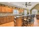 Charming kitchen includes spacious island seating, perfect for dining and enjoying Gathering meals at 2323 Council Ln, Buford, GA 30519