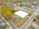 Aerial view of mixed-use commercial building with a modern facade, ample parking, and professional landscaping at 510 James P. Brawley Dr. Nw Dr, Atlanta, GA 30318