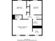 Floor plan showing bedroom sizes and layout of WIC, hall and bathrooms at 5175 Walker Rd, Stone Mountain, GA 30088