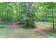 This is a nice picture of the backyard showing a large area of grass and trees at 322 Kibbee Rd, Mcdonough, GA 30252