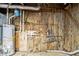 Unfinished basement displaying home infrastructure at 477 Victoria Rd, Woodstock, GA 30189