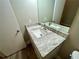 Granite vanity with a new sink and modern fixtures in bathroom at 5806 Par Four Ct, Lithonia, GA 30038