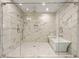 Luxurious walk-in shower features marble tile, overhead fixture, handheld wand, and integrated bathtub at 904 Lenox Ne Blvd, Atlanta, GA 30324